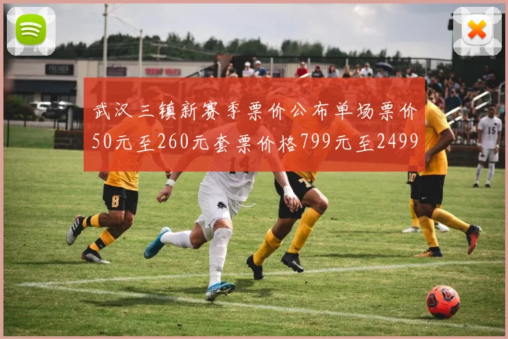 武汉三镇新赛季票价公布单场票价50元至260元套票价格799元至2499元